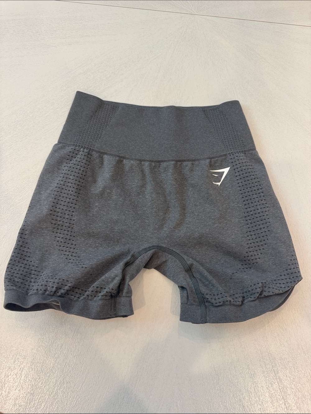 Gymshark Charcoal Seamless High-Waist Bike Shorts